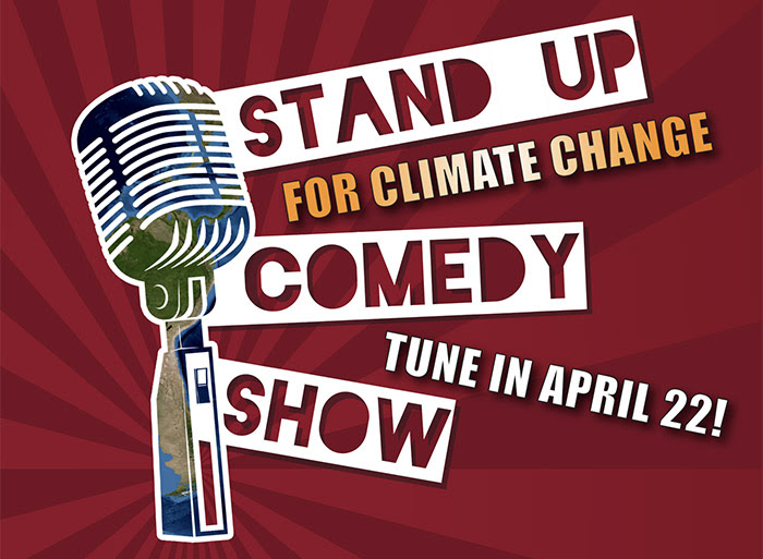 poster for stand up for climate change comedy show