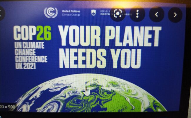 Screenshot COP26 poster